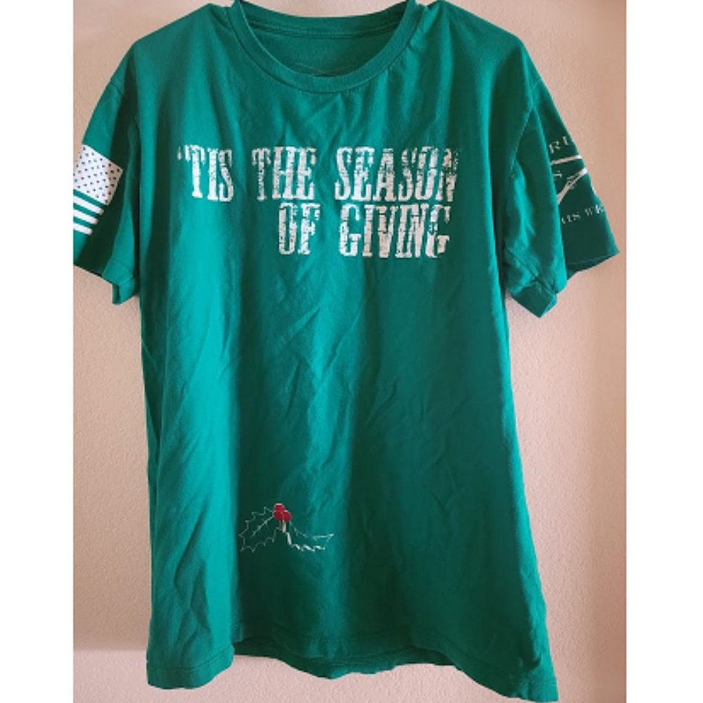 Grunt Style 'Tis the Season of Giving Naughty Mistletoe Shirt (Large)